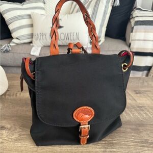 Dooney & Bourke Black and Brown Backpack